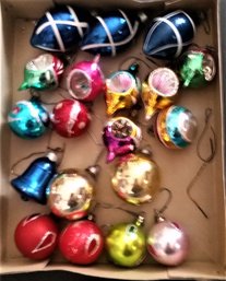 Vintage Christmas Ornaments Circa 1950s - Assorted Smaller Ornaments, 1/2 Size